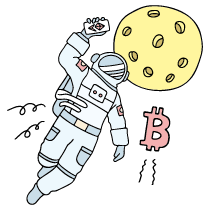 Astronaut Going To The Moon 1 Illustration from Bruxelles Set