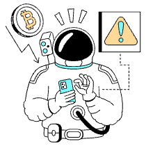 Astronaut Worried Checking Their Smartphone Illustration from London Set