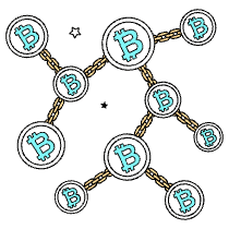 Basic Blockchain Distribution Illustration from London Set