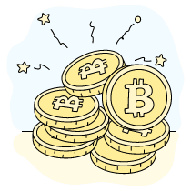 Bitcoin Illustration from Bruxelles Set