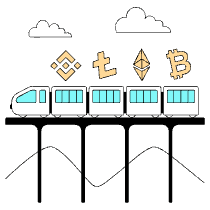 Blockchain As Train Illustration from London Set