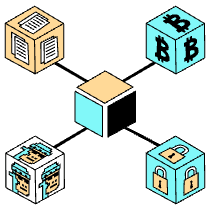 Blockchain Module Illustration from London Set