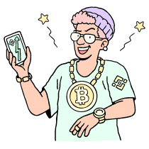Cryptobro Illustration from Bruxelles Set