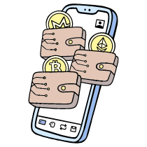 Cryptowallets 1 Illustration from Bruxelles Set