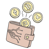 Cryptowallets Illustration from Bruxelles Set