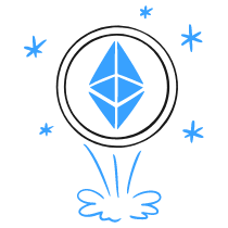 Ethereum Illustration from Brooklyn Set