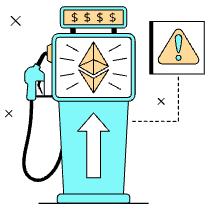 Gas Fees Ethereum Expensive Illustration from London Set