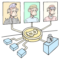 NFTs Illustration from Bruxelles Set