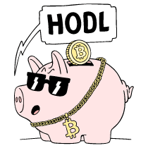 Slang HODL Illustration from Bruxelles Set