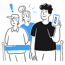 White List Person Ticket Illustration from Brooklyn Set