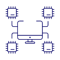 Crypto Chip Illustration from UX Line Set