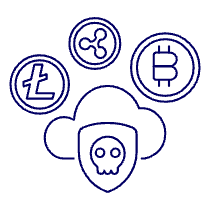 Crypto Skull Illustration from UX Line Set