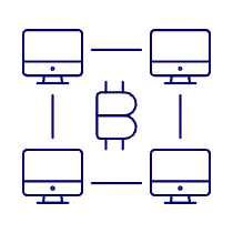 Crypto Network Illustration from UX Line Set