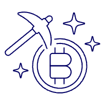 Crypto Mining 1 Illustration from UX Line Set