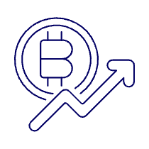 Bitcoin Increasing Illustration from UX Line Set