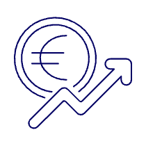 Euro Increasing Illustration from UX Line Set