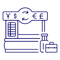Exchange Booth Illustration from UX Line Set