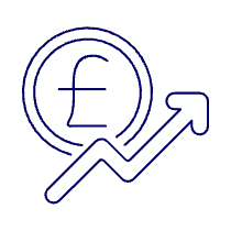 Pound Increasing Illustration from UX Line Set
