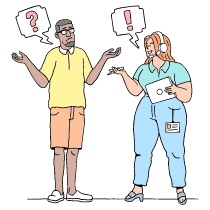 Customer Service Support FAQ Illustration from Bruxelles Set