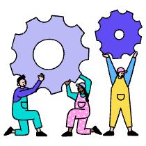 Support Team Illustration from Dhaka Set