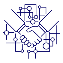 Digital Handshake 1 Illustration from UX Line Set