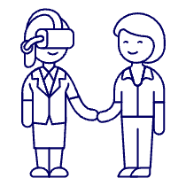 Virtual Agreement 4 Illustration from UX Line Set
