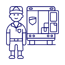 Deliveryman 1 Illustration from UX Line Set