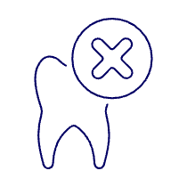 Dentistry Tooth Bad Illustration from UX Line Set