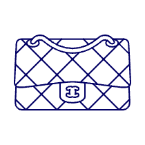 Black Chnel Purse Illustration from UX Line Set
