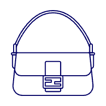 BLACK GRAY Purse Illustration from UX Line Set