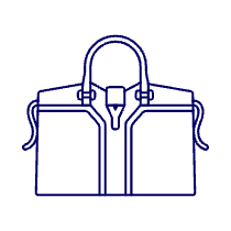 BLUE Purse Illustration from UX Line Set