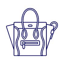 BLUE RED Purse Illustration from UX Line Set