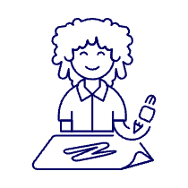 Artist Drawing 6 Illustration from UX Line Set