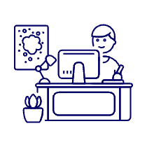 Designer Office 3 1 Illustration from UX Line Set