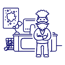 Designer Stand 1 Illustration from UX Line Set