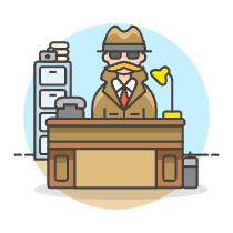 Detective Office 1 Illustration from UX Colors Set