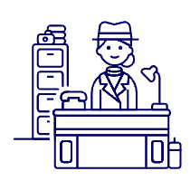 Detective Office 2 Illustration from UX Line Set