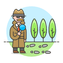Detective Search 1 Illustration from UX Colors Set