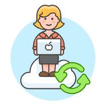 Cloud Developer 4 Illustration from UX Colors Set