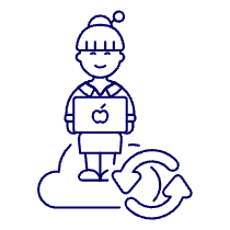 Cloud Developer 5 Illustration from UX Line Set