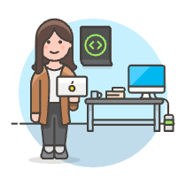 Code Developer 1 6 Illustration from UX Colors Set