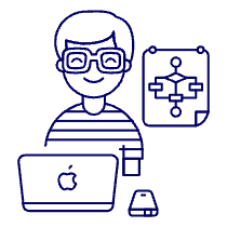 Developer Flowchart 5 Illustration from UX Line Set