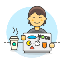Geek Coding 2 Illustration from UX Colors Set