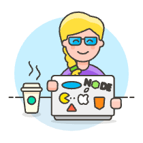Geek Coding 4 Illustration from UX Colors Set