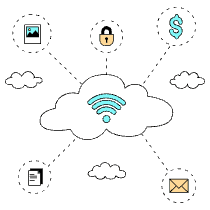 Data Cloud Illustration from London Set