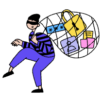 Hack Illustration from Dhaka Set