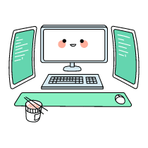 Developer Desk Illustration from Seoul Set