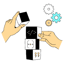 Team Coding Illustration from London Set