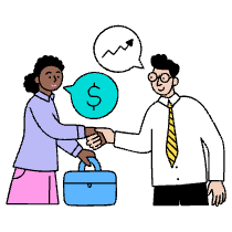 Business Deal Illustration from Dhaka Set