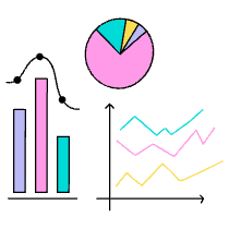 Charts Illustration from Dhaka Set